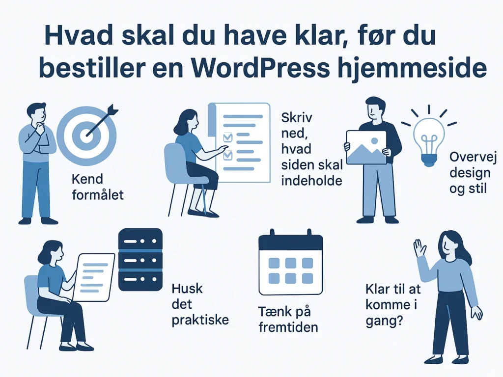 Få styr på, hvad du skal have klar, før du kontakter en webudvikler – og gør processen nemmere fra start.